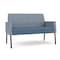 Lesro Mystic Lounge Reception Loveseat, Black, RS Rain Song Back, MD Titan Seat, RS Rain Song Arm Panels ML1501 - alternate 1